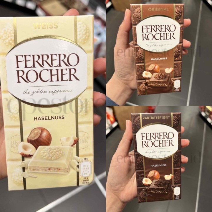 Шоколад Ferrero Rocher Original Haselnuss молочный с фундуком 90 г